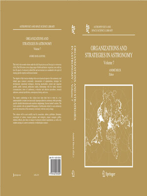 cover image of Organizations and Strategies in Astronomy 7